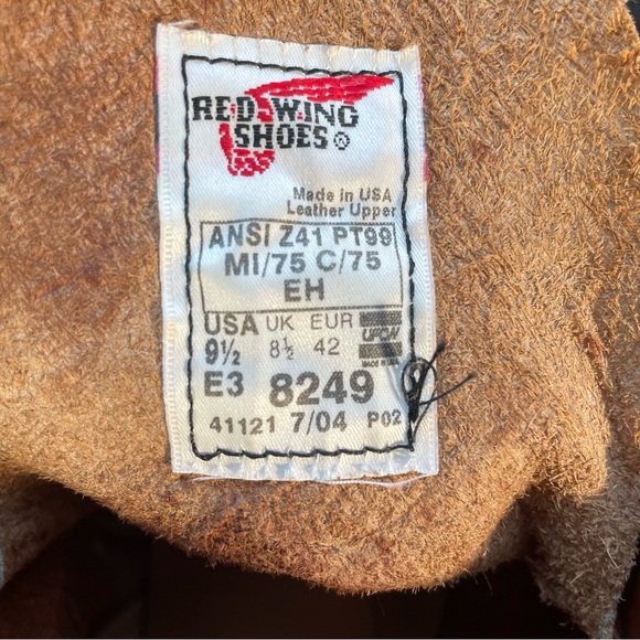 Red Wing 8249 Moc Steel Toe Supersole 9.5 3E - Picture 4 of 13